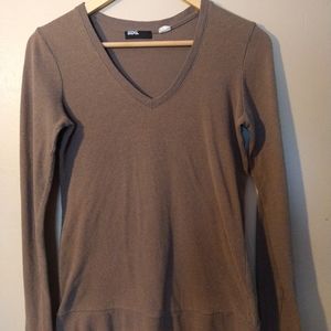 Brown V-neck Sweater. Size S